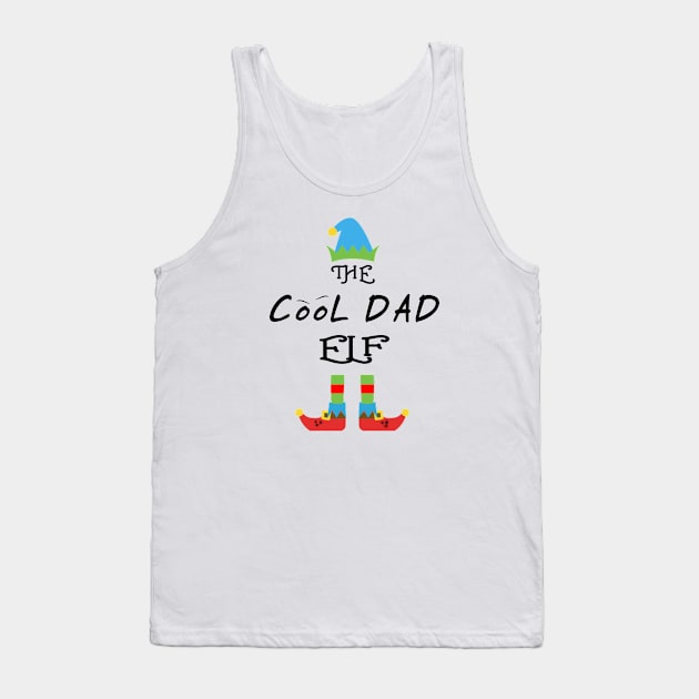 The CooL Dad Elf Matching Family Group Christmas Party Tank Top by CareTees